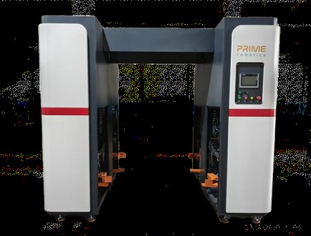 Prime Robotics Pallet Dispenser station — PLC-wrapped device